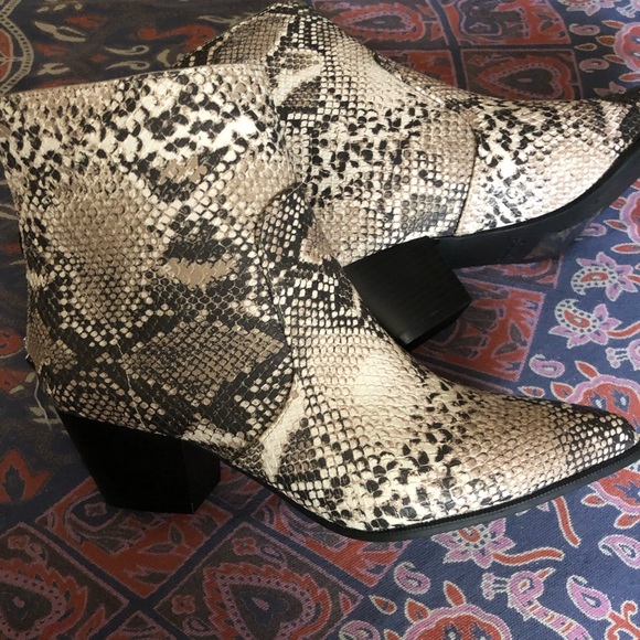 Snakeskin Booties - Picture 3 of 3